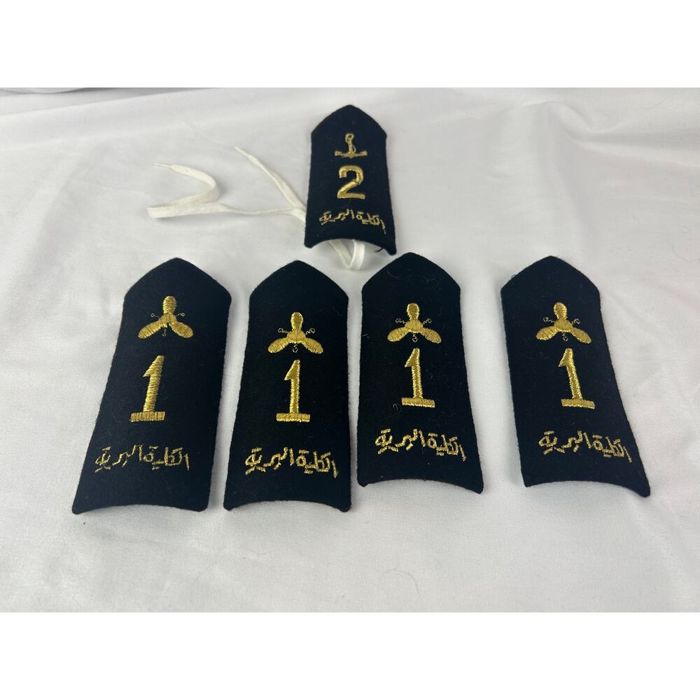 Vintage Middle Eastern Military Epaulettes Lot Arabic Shoulder Boards